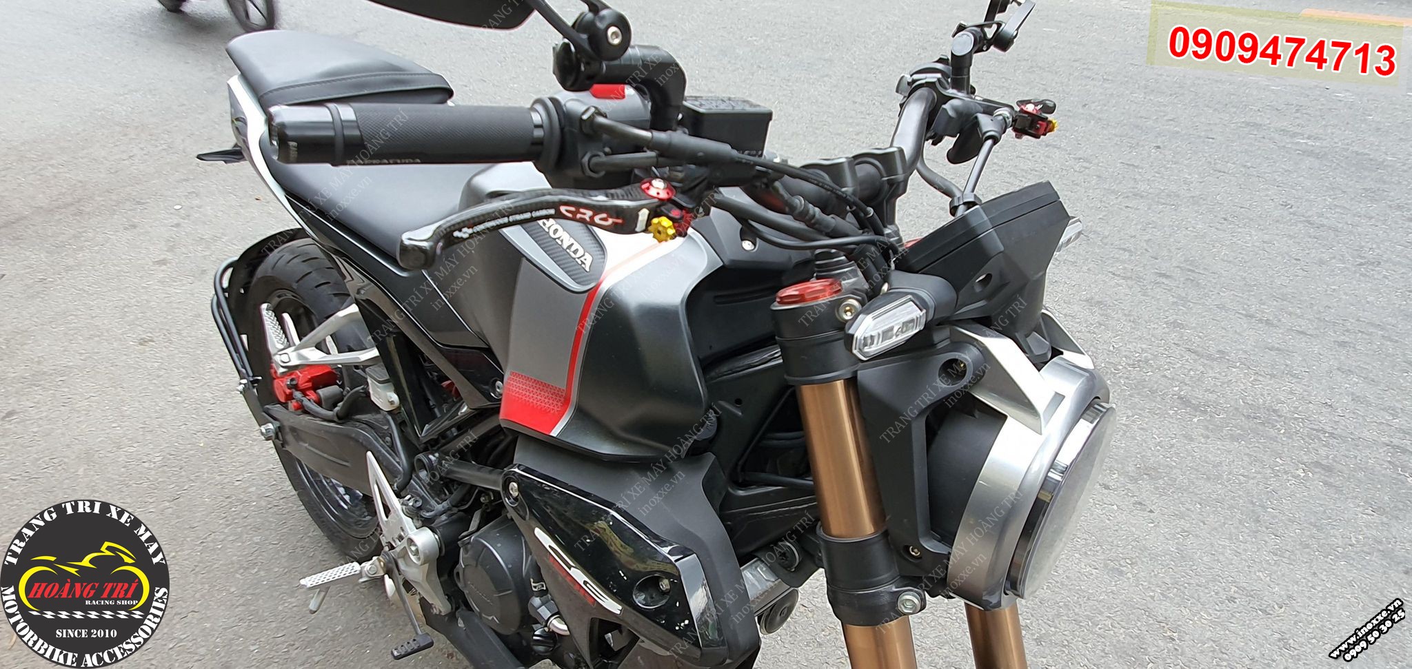 Tay thắng CRG Carbon cho xe CB150R